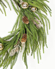 24in Twig Wreath Golden Holiday Norfolk Pine