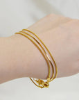 Ava Gold Round Chain Link Bracelet
