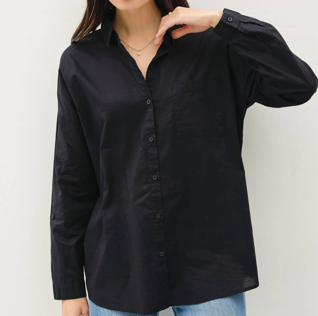 Julianne Oversized Cotton Shirt