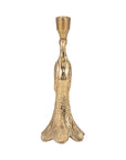 Gold Peacock Taper Candle Holder - Cloth + Cabin