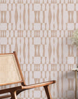 Grasscloth Geo Jute Peel and Stick Wallpaper