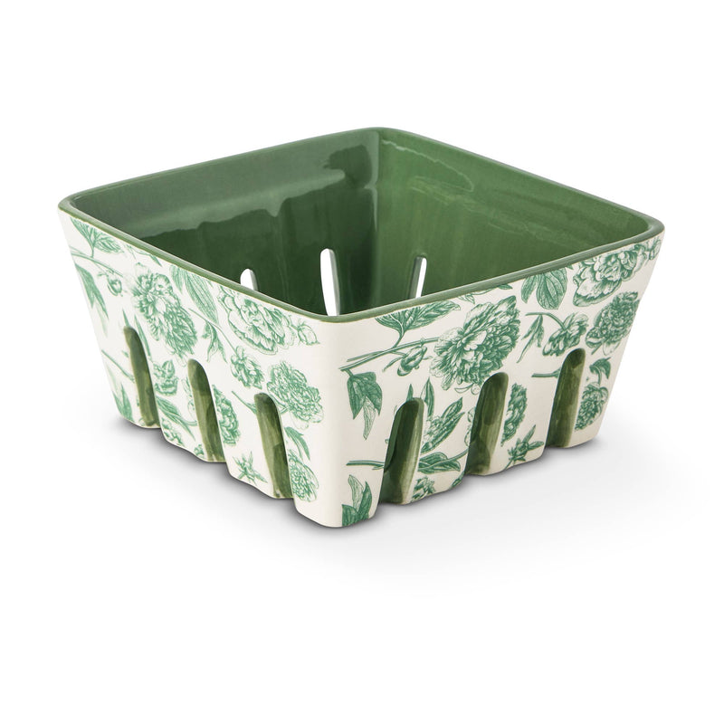 Printed Ceramic Berry Basket - Cloth + Cabin