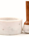 White Marble Mortar + Pestle