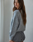 Marian- Knit Round Neck Cardigan