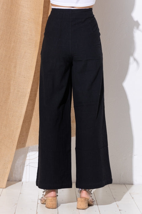 Annette High Waisted Sturdy Linen Pants