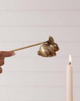 Gold Rabbit Candle Snuffer