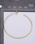 Simple Light Hoops 24K Gold