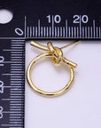 Tied Knot Drop Circle Stud Earrings - Cloth + Cabin