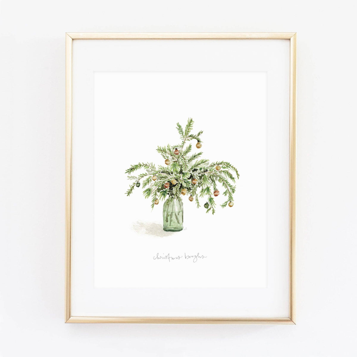 Christmas Boughs Art Print - Cloth + Cabin