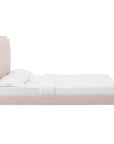 Colette Full Performance Velvet Platform Bed