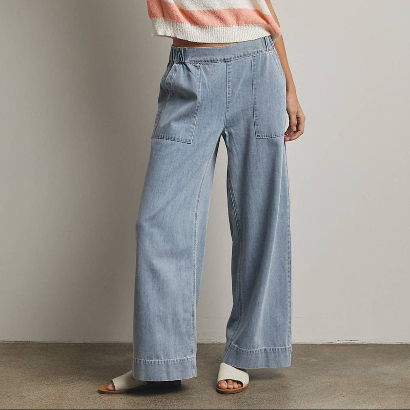 Nola Wide Leg Denim Pants - Cloth + Cabin