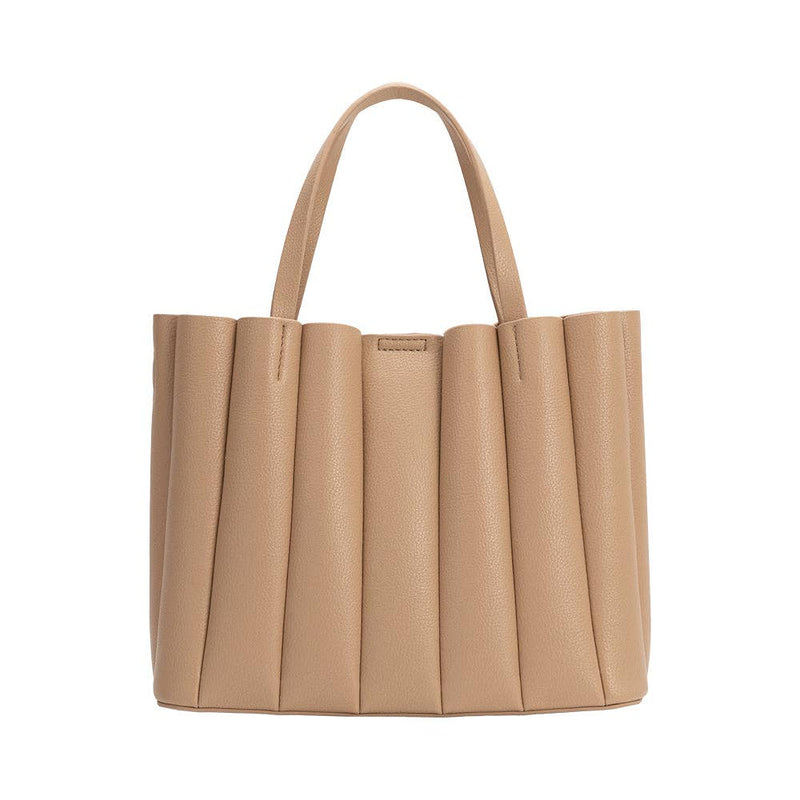 Adela Nude Recycled Vegan Leather Tote Bag - Cloth + Cabin