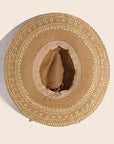 Two Tone Floppy Boho Straw Hat