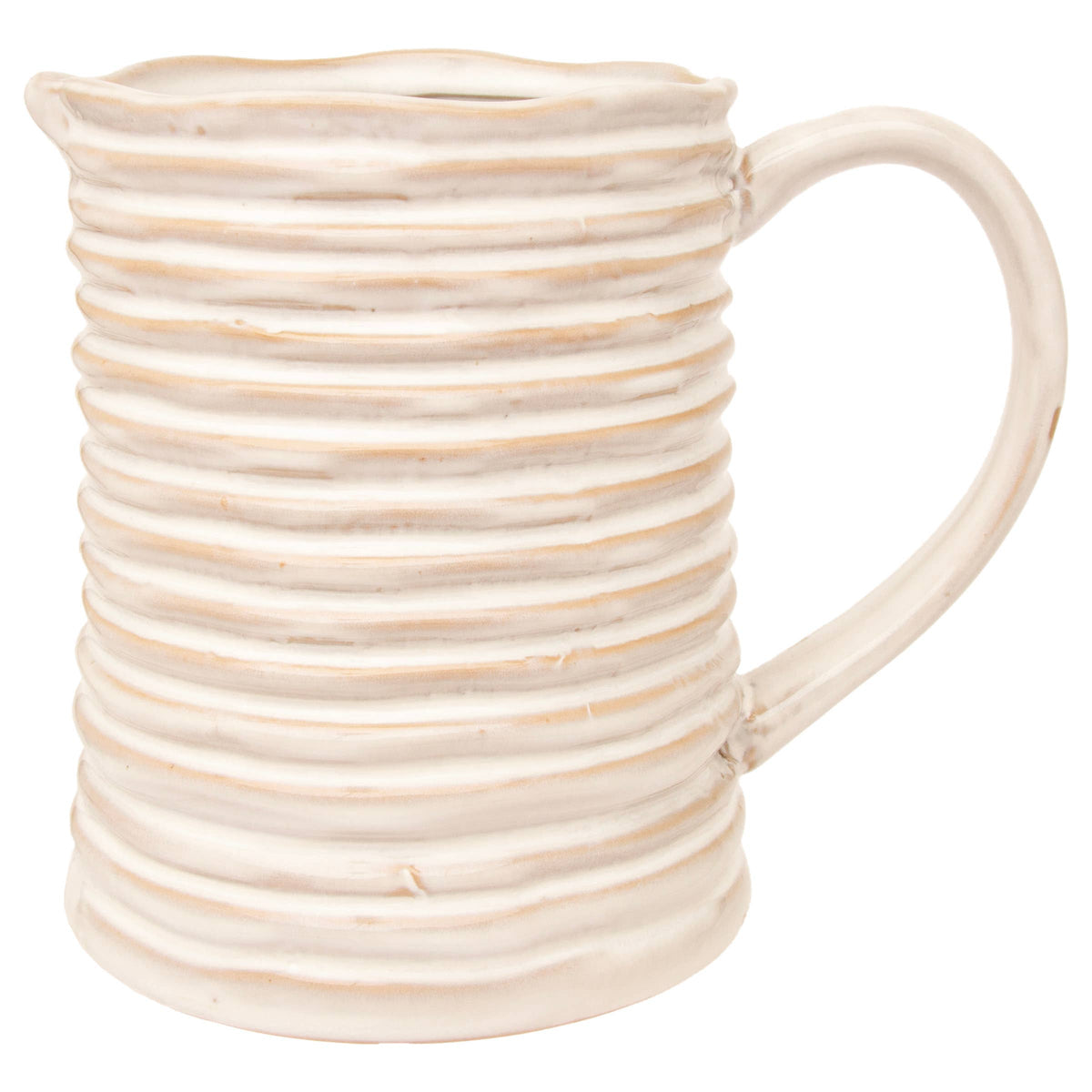 Rope Stoneware Stoneware Pitcher 6 Cups - Cloth + Cabin