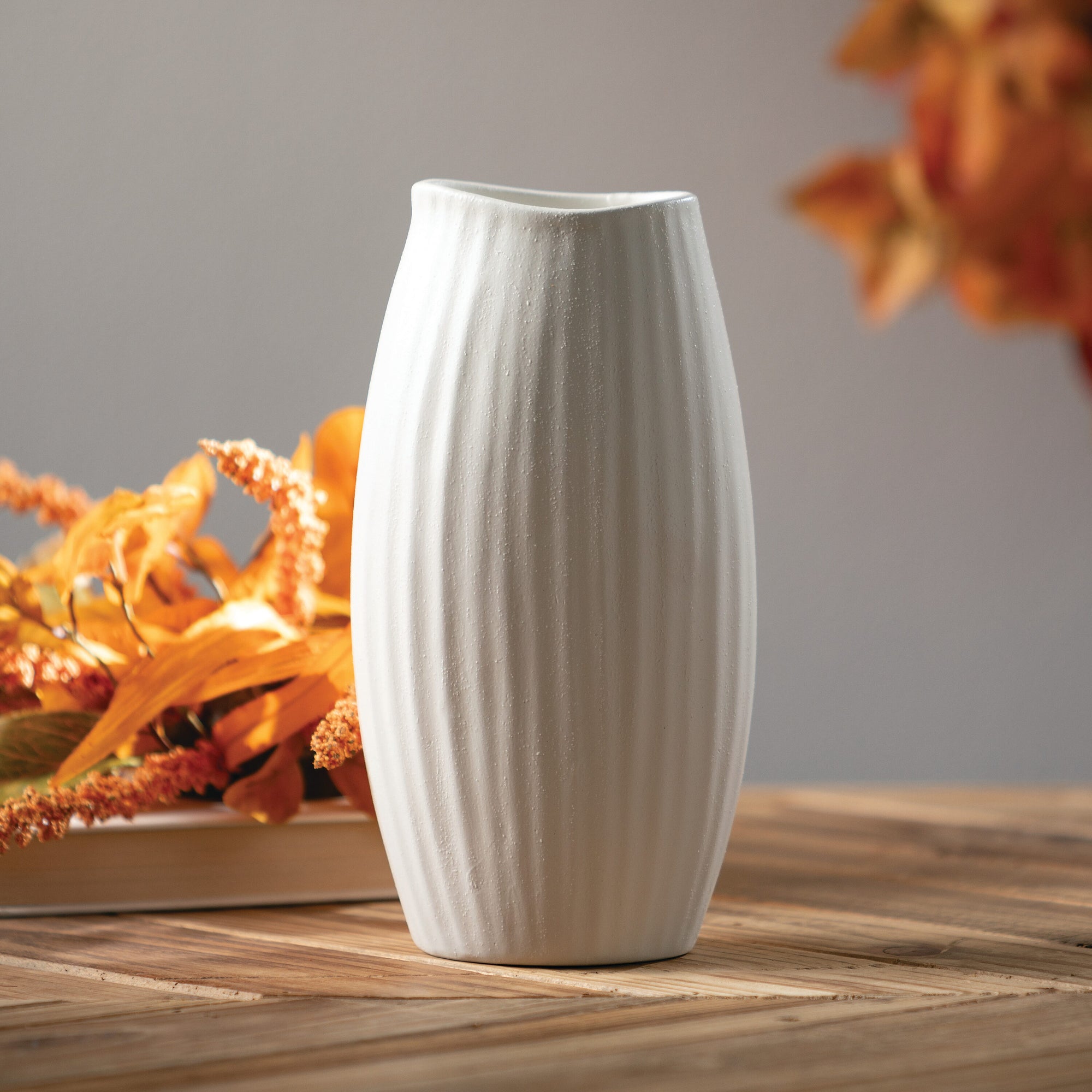 Cream Ceramic Modern Vase