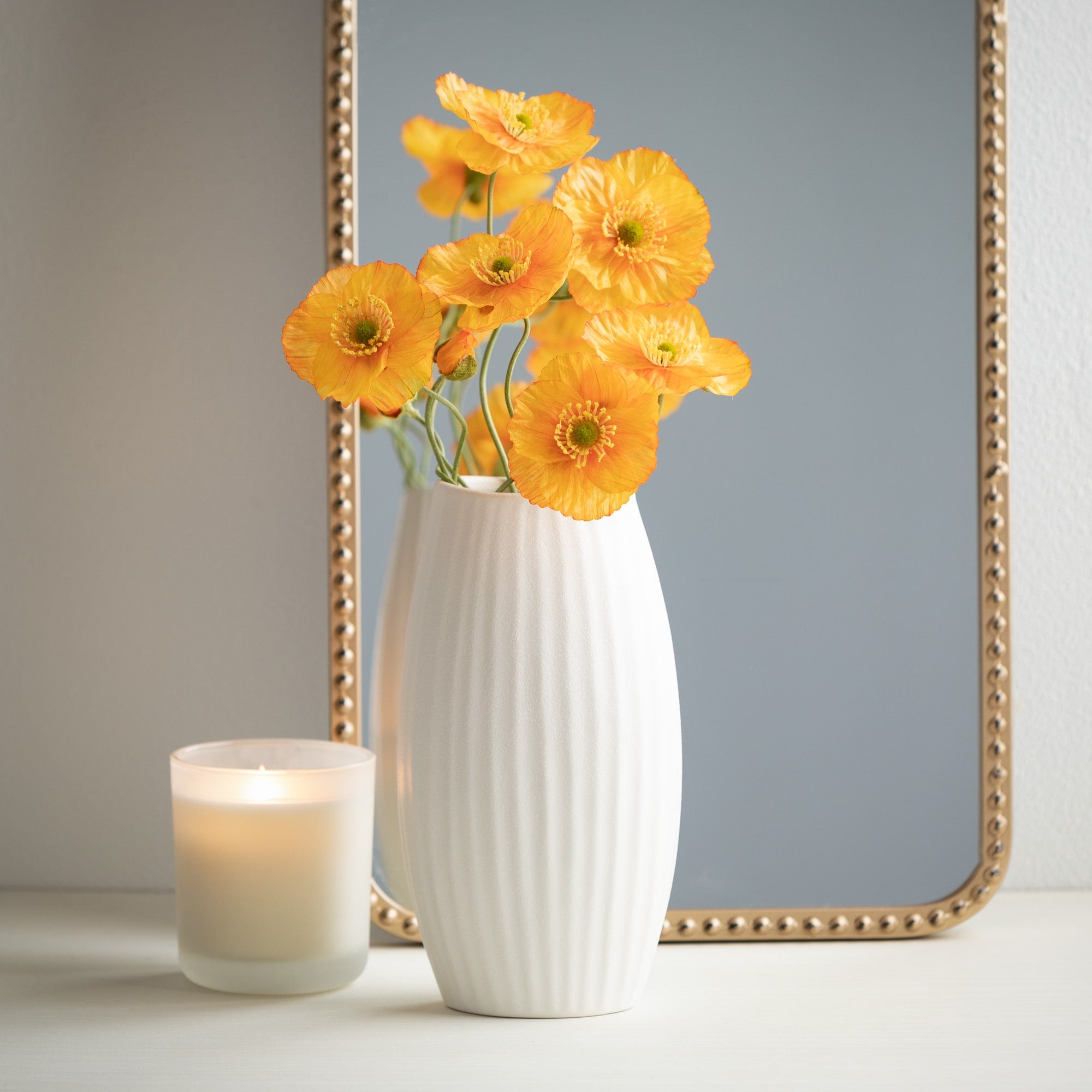 Cream Ceramic Modern Vase