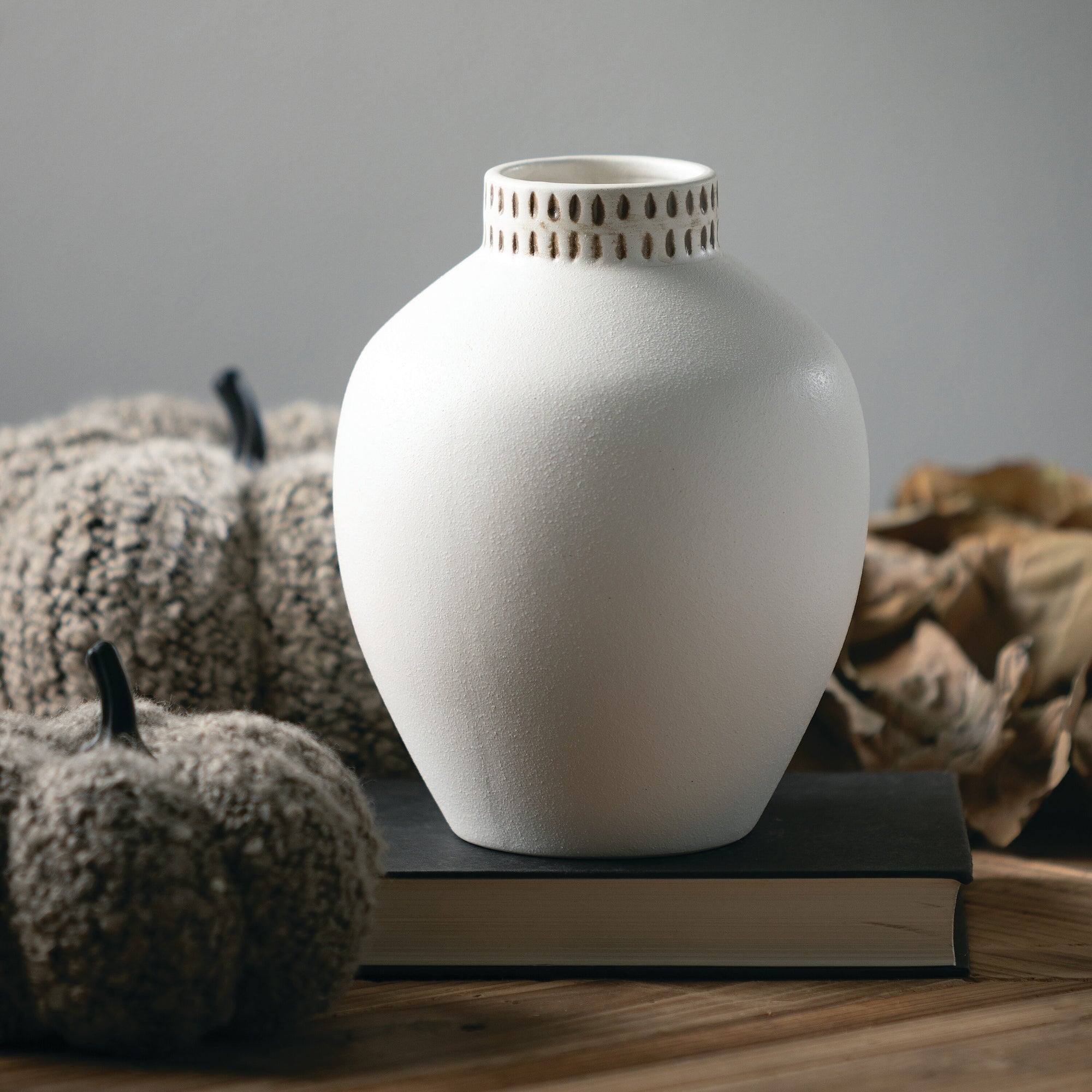 White Ceramic Modern Vase
