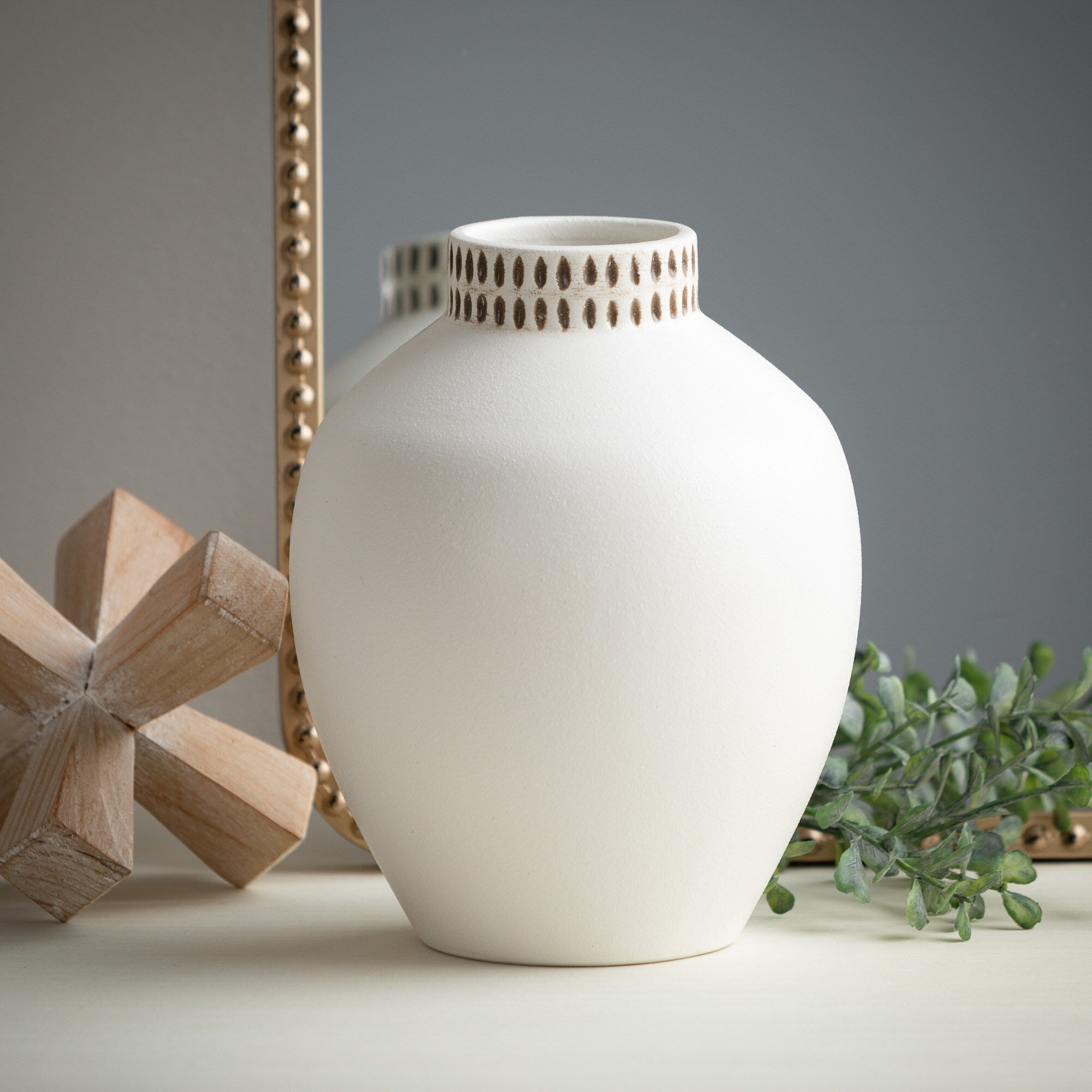 White Ceramic Modern Vase