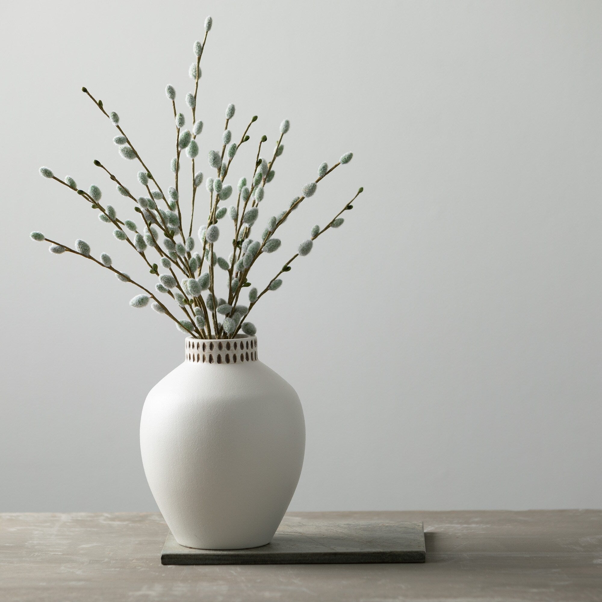 White Ceramic Modern Vase