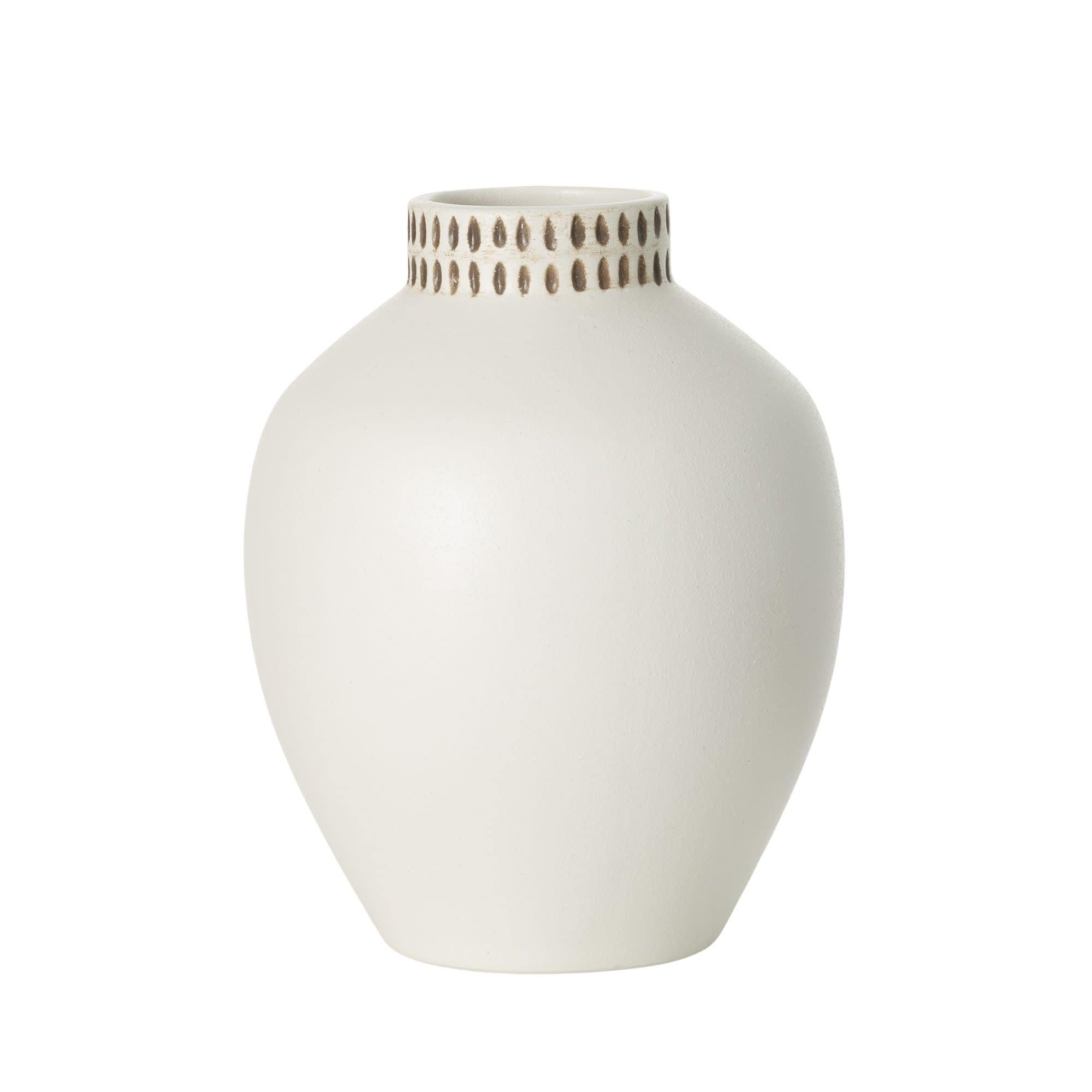 White Ceramic Modern Vase