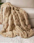 Faux Fur Velvet Throw Blanket