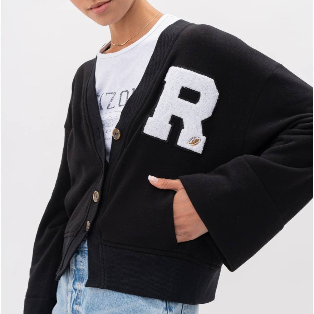 Soft Fleece R Patch Cardigan