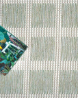 3x5 Ocean Gridscape Green Indoor/Outdoor Area Rug