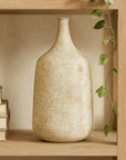 Rustic Beige Metal Vase