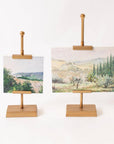 Mini Landscape Art on Gold Easel Stands