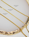 Ava Gold Round Chain Link Bracelet