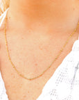 Stainless Steel Satellite Chain Necklace - Gold - Cloth + Cabin