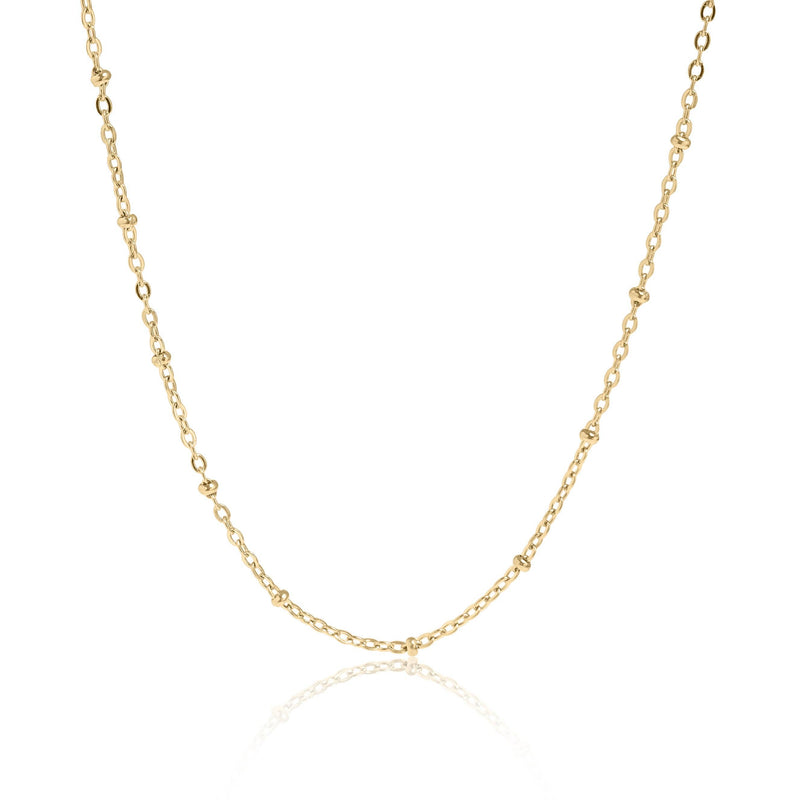 Stainless Steel Satellite Chain Necklace - Gold - Cloth + Cabin