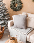 Diamond Linen Pillow Cover