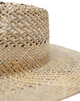 SEIRA - Wide Brim Open Weave Straw Rancher Hat