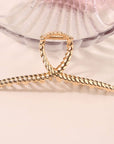 6-Pack Gold Tone Metal Hair Claws, Strong Hold_CWABE0199 - Cloth + Cabin