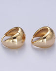 Chubby Band Hoops Huggie Earrings