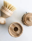 Natural Bamboo Pot & Dish Brush With Replaceable Head