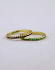 18k Gold Filled Diamond Color Stone Ring