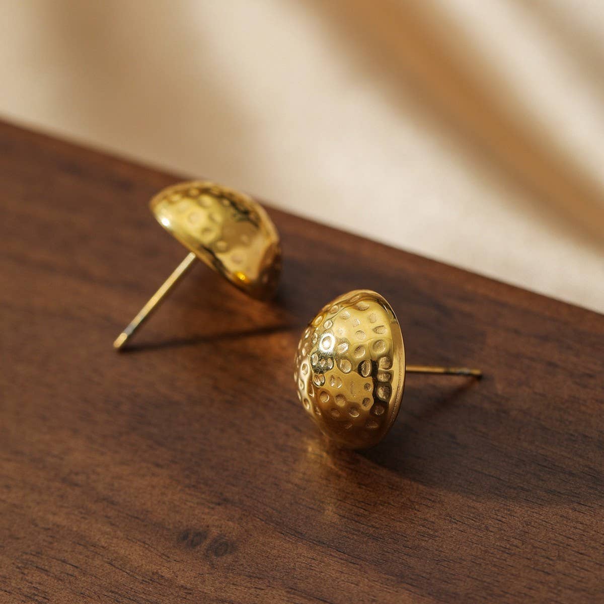 18K Gold Geometric Earrings