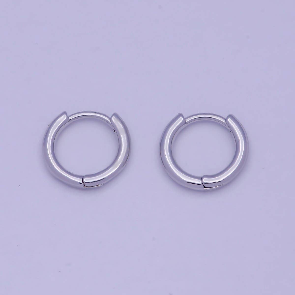 Silver Huggie Earring