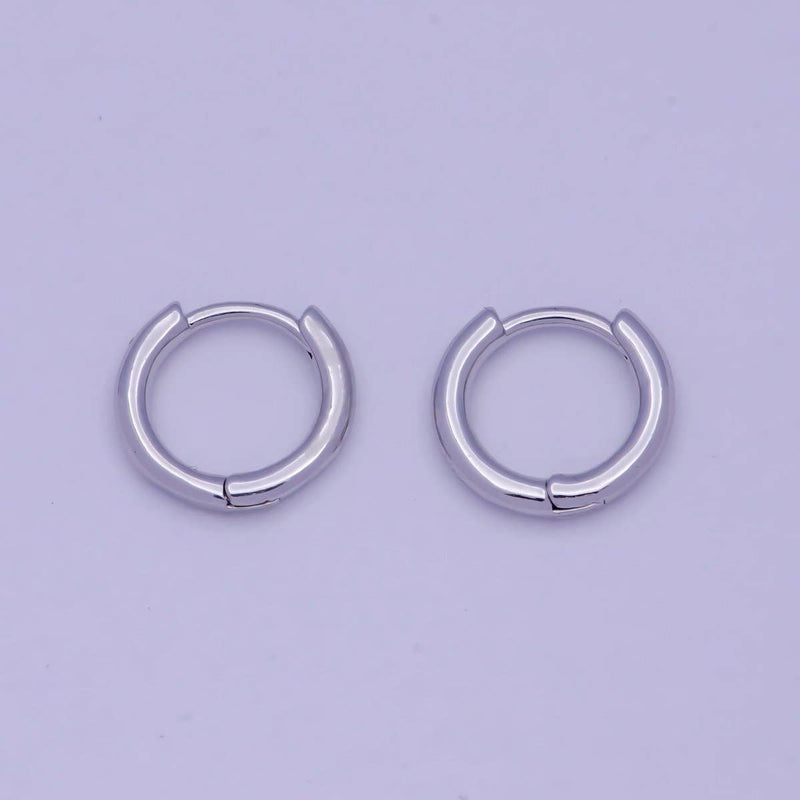 Silver Huggie Earring