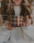 Brown Delft Coffee Mug