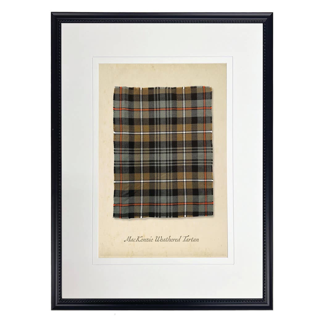 Matted Print of the Mackenzie Weathered Tartan Plaid