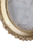 Gold Polyresin Oval Rosette Border Photo Frame - Cloth + Cabin