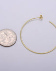 Simple Light Hoops 24K Gold