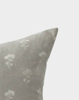 Fleur Gray Floral Pillow Cover - Cloth + Cabin
