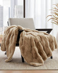 Faux Fur Velvet Throw Blanket