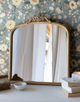 Aria Antique Vintage Brass Wall Mirror Metal