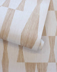 Grasscloth Geo Jute Peel and Stick Wallpaper