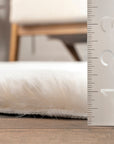 Eline Faux Sheepskin Machine Washable Area Rug
